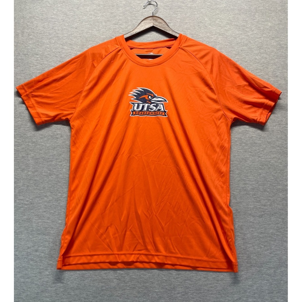 UTSA Roadrunners T Shirt Mens Large Orange Rivalry Threads Football NCAA Logo